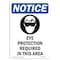 Signmission OSHA Sign, Eye Protection Required, 24in X 18in Decal, 18" W, 24" H, Portrait, OS-NS-D-1824-V-12346 OS-NS-D-1824-V-12346 - alternate 1